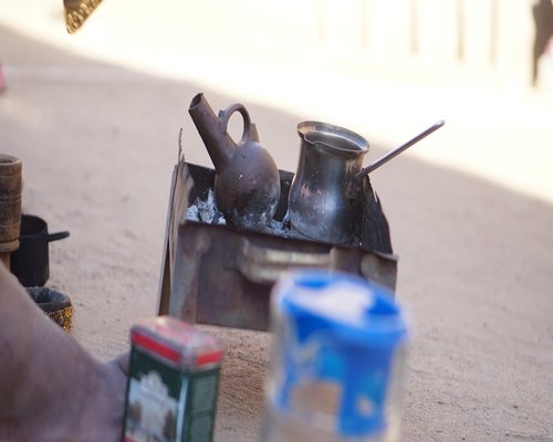 A classic Kenyan black tea served in a traditional thermos setup